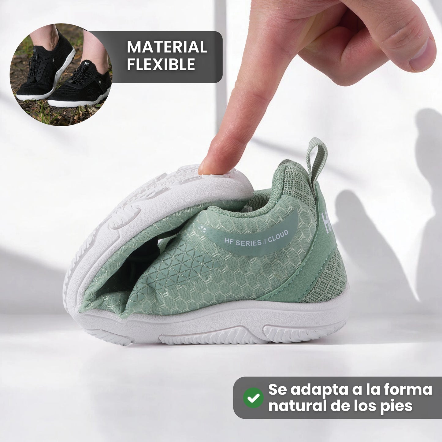 HF Series x Cloud – zapatos barefoot ergonómicos y de soporte (Unisex)