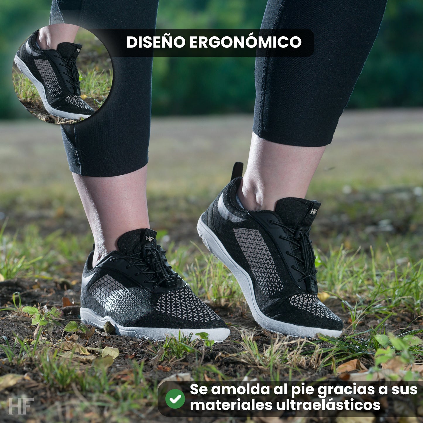 HF Series x Cloud – zapatos barefoot ergonómicos y de soporte (Unisex)