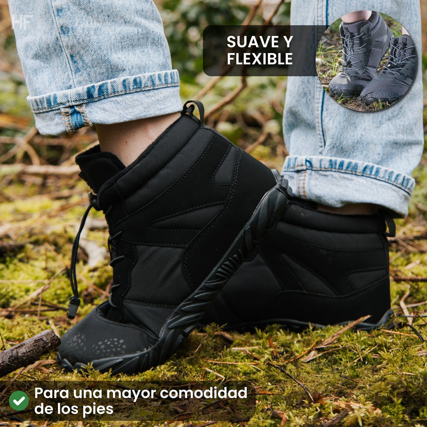 Vindra Flex - antideslizante y universal zapatos de invierno Barefoot (impermeables)