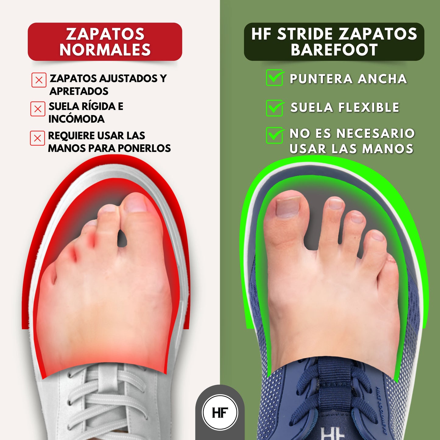 HF Stride – Zapatos Barefoot Ergonómicos (Unisex)