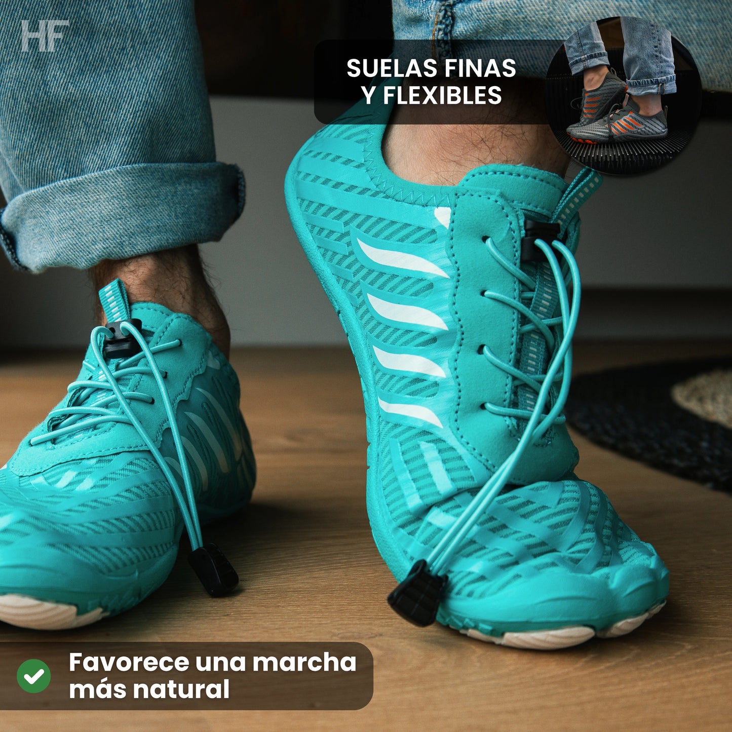 Calder Pro - zapatos barefoot universales, transpirables y antideslizantes