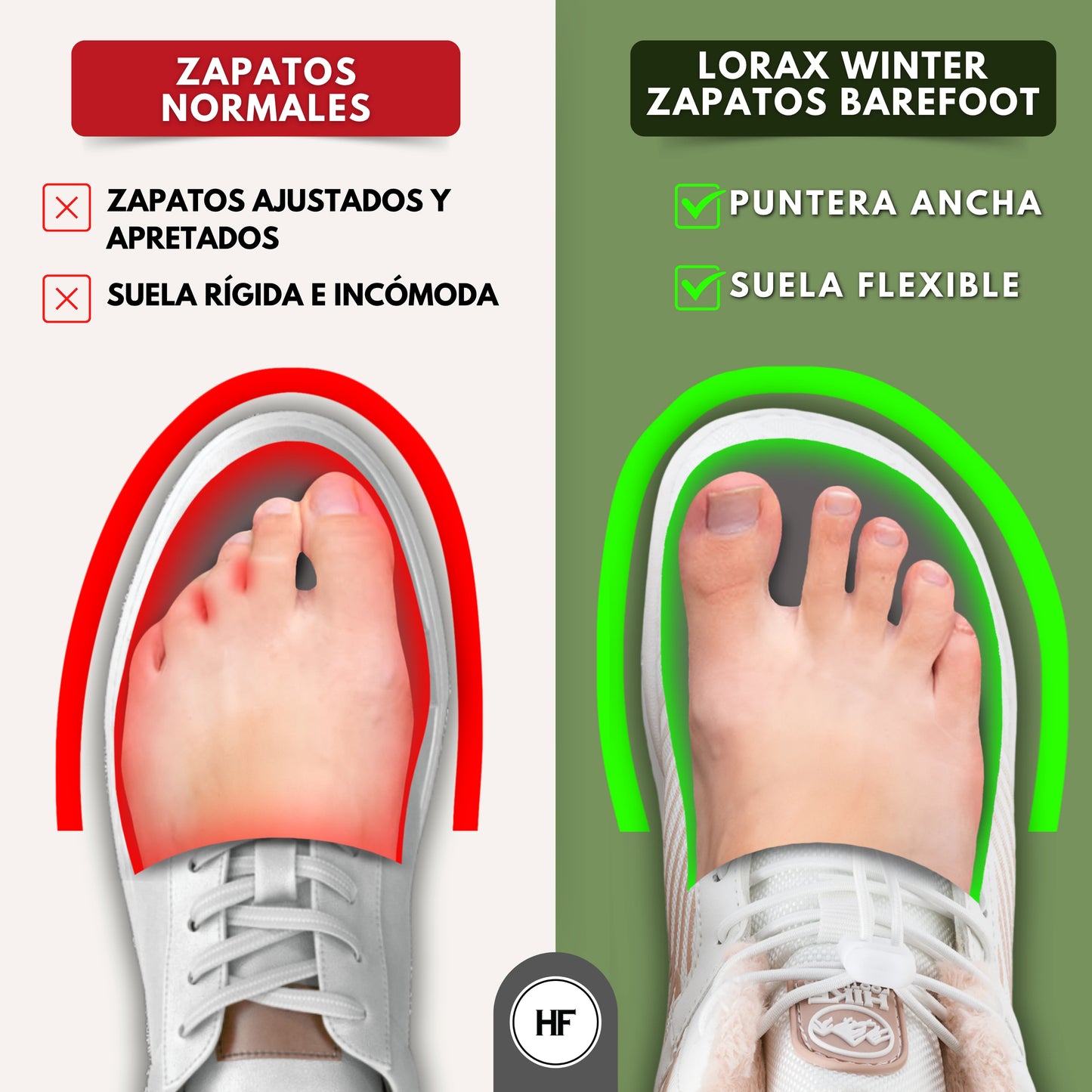 Lorax invierno – zapatos barefoot ergonómicos y de soporte para invierno (Unisex)