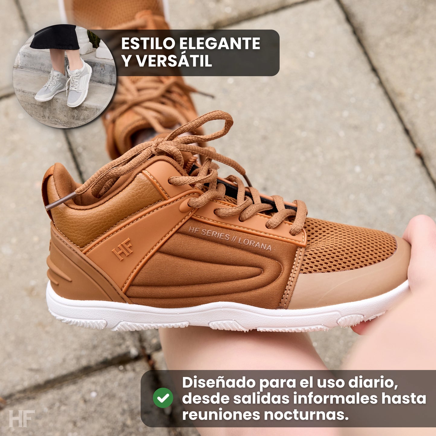 Zapatillas Lorana – zapatos barefoot ergonómicos para uso diario (Unisex)