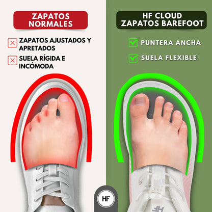 HF Series x Cloud – zapatos barefoot ergonómicos y de soporte (Unisex)