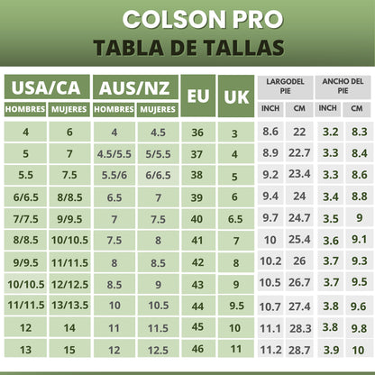Colson Pro - zapatos barefoot saludables y antideslizantes (Unisex)