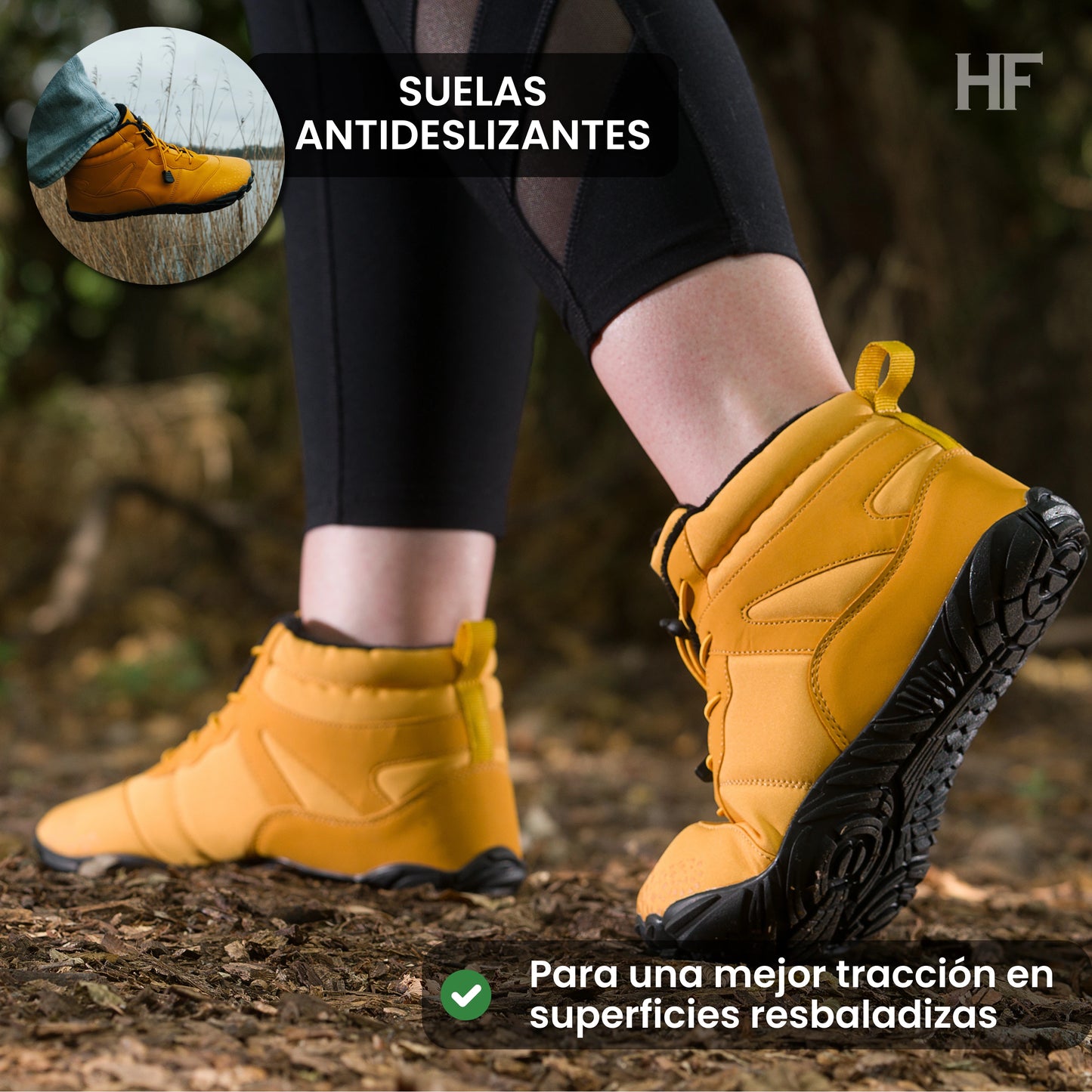 Vindra Flex - antideslizante y universal zapatos de invierno Barefoot (impermeables)