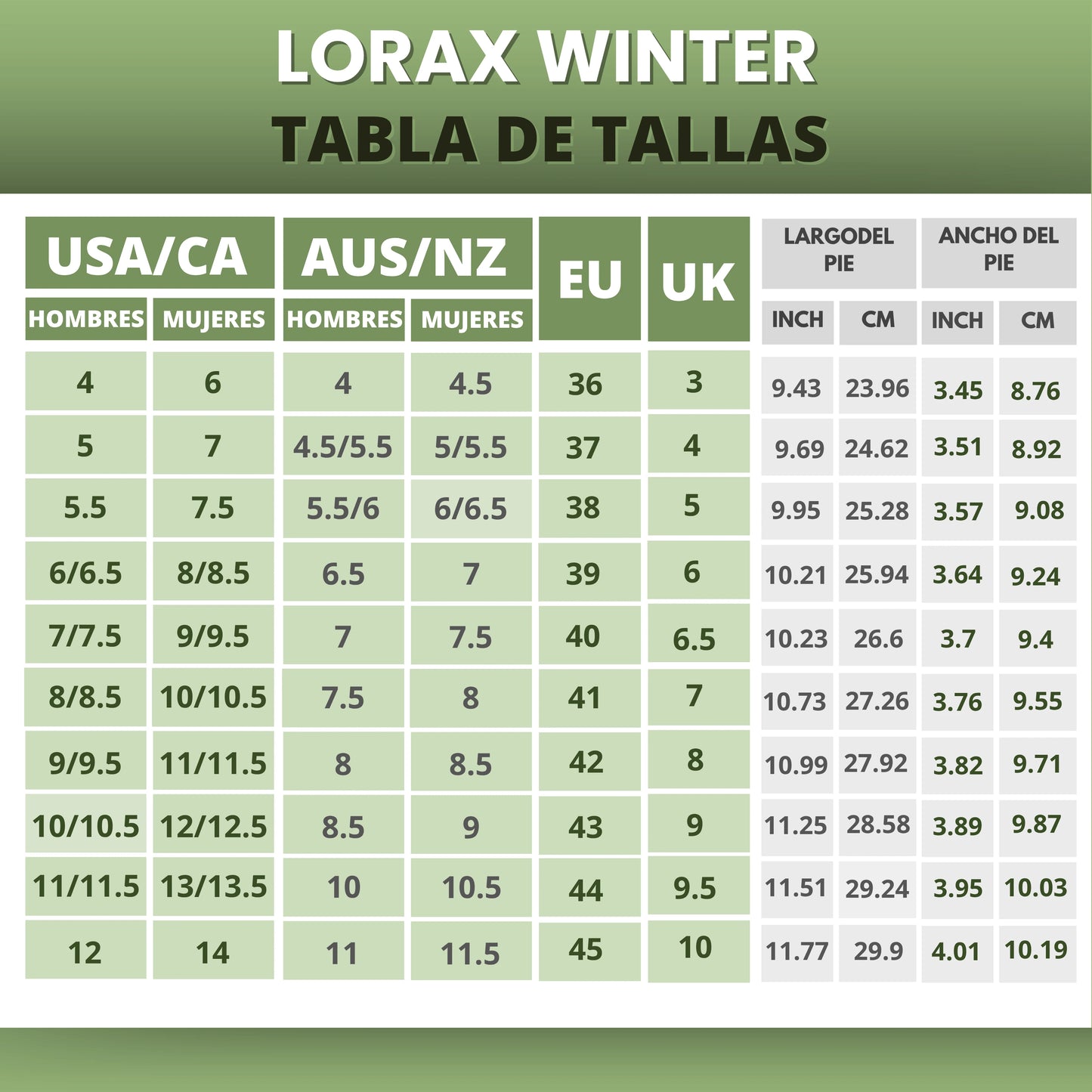 Lorax invierno – zapatos barefoot ergonómicos y de soporte para invierno (Unisex)